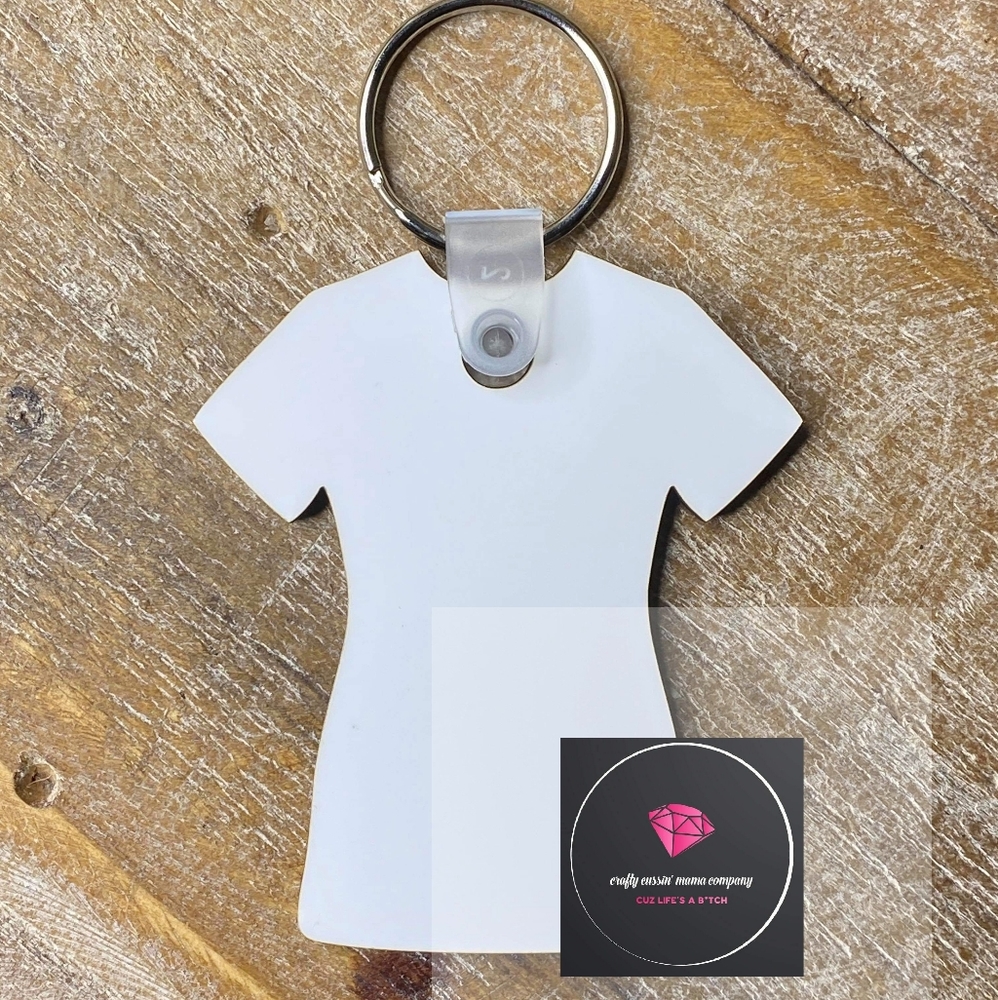Personalized scrub top key chains